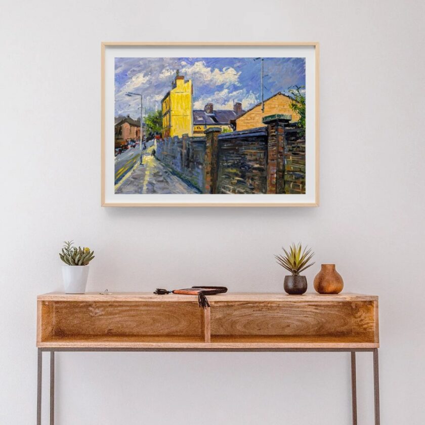 The Yellow House, Original Oil Painting - Image 2